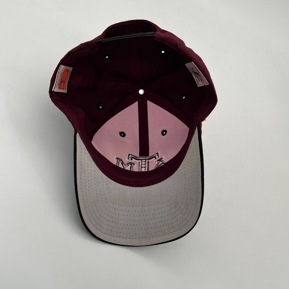 Texas A&M Logo Athletic Snapback Hat One Size Fits All Maroon And Black - Picture 11 of 14